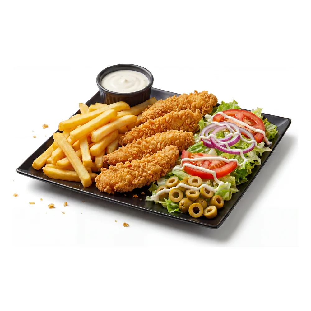 Tenders, assiette d'Au Royal