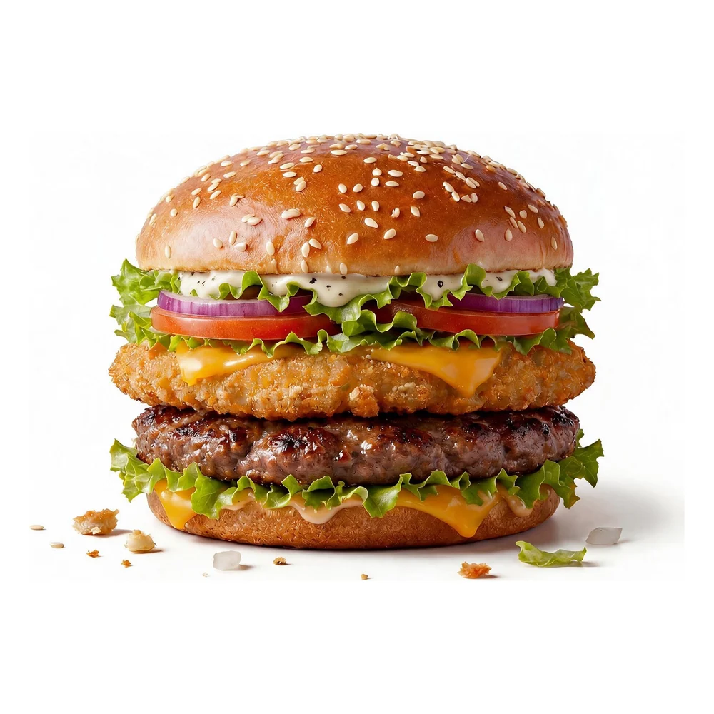 Chicken beef burger d'Au Royal