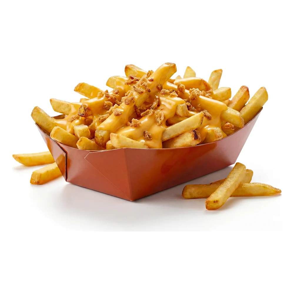 Cheddar Oignons crispy, frites d'Au Royal