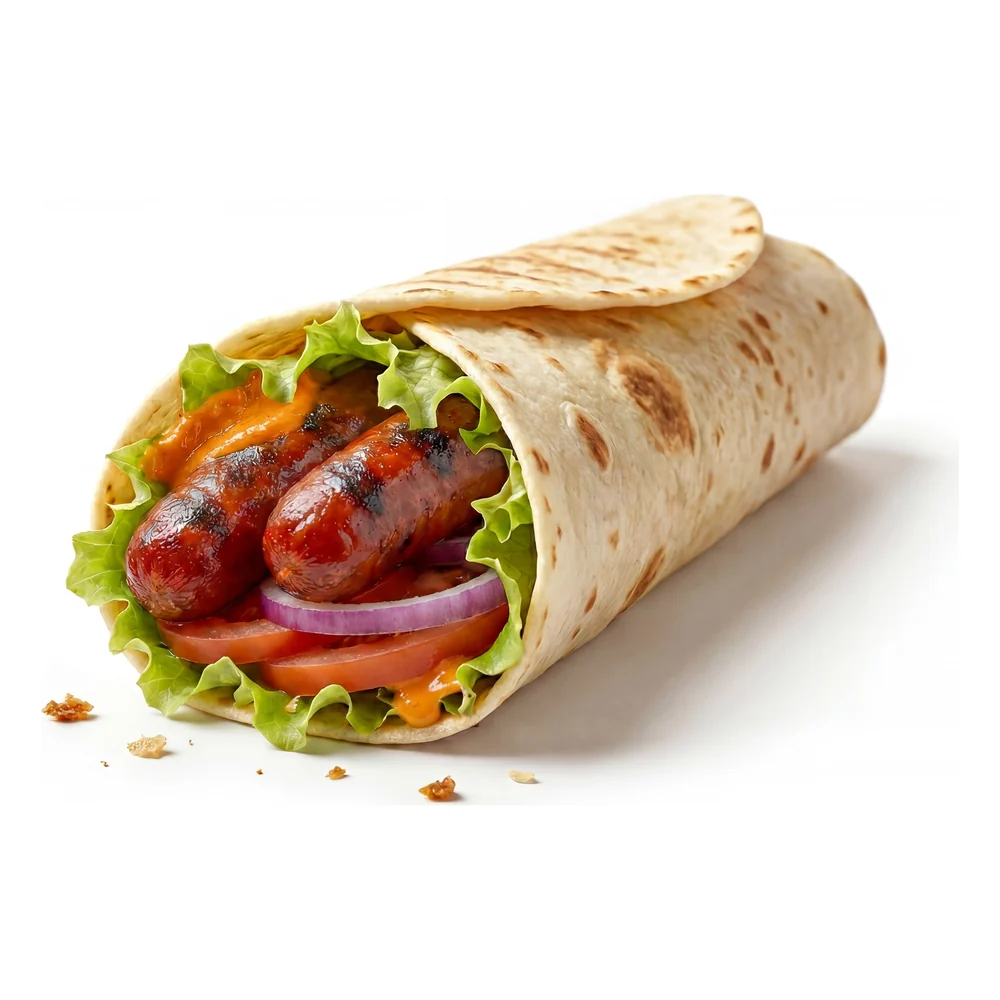 Merguez, galette d'Au Royal