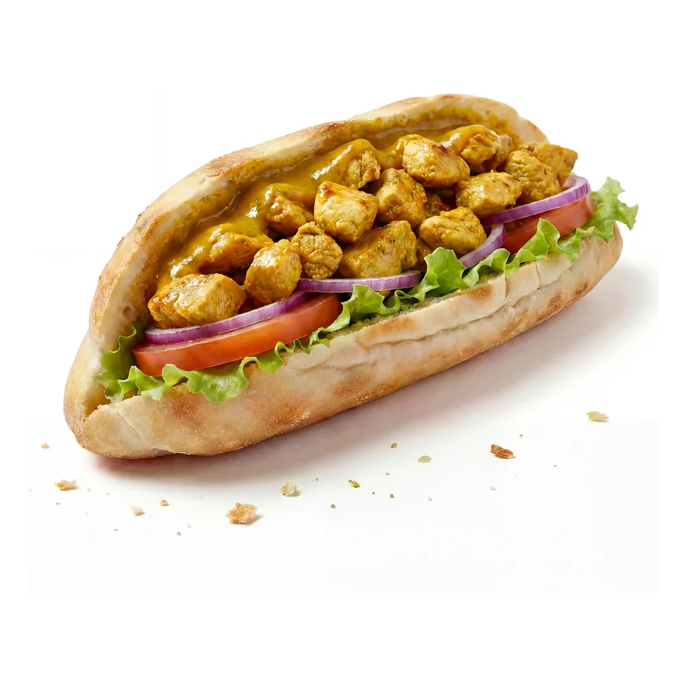 Chicken curry, sandwich d'Au Royal