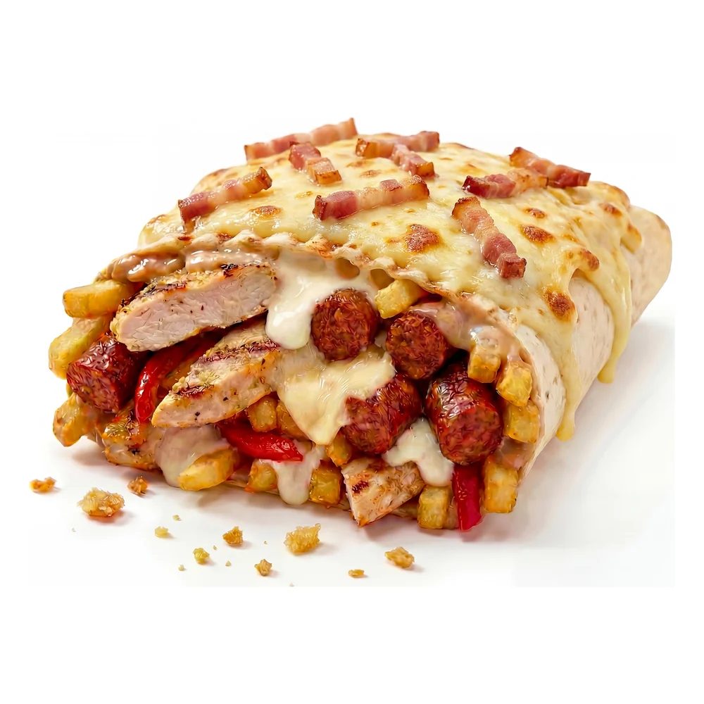 Double – 2 viandes gratiné, French Tacos d'Au Royal