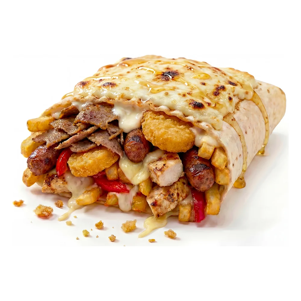King – 4 viandes gratiné, French Tacos d'Au Royal